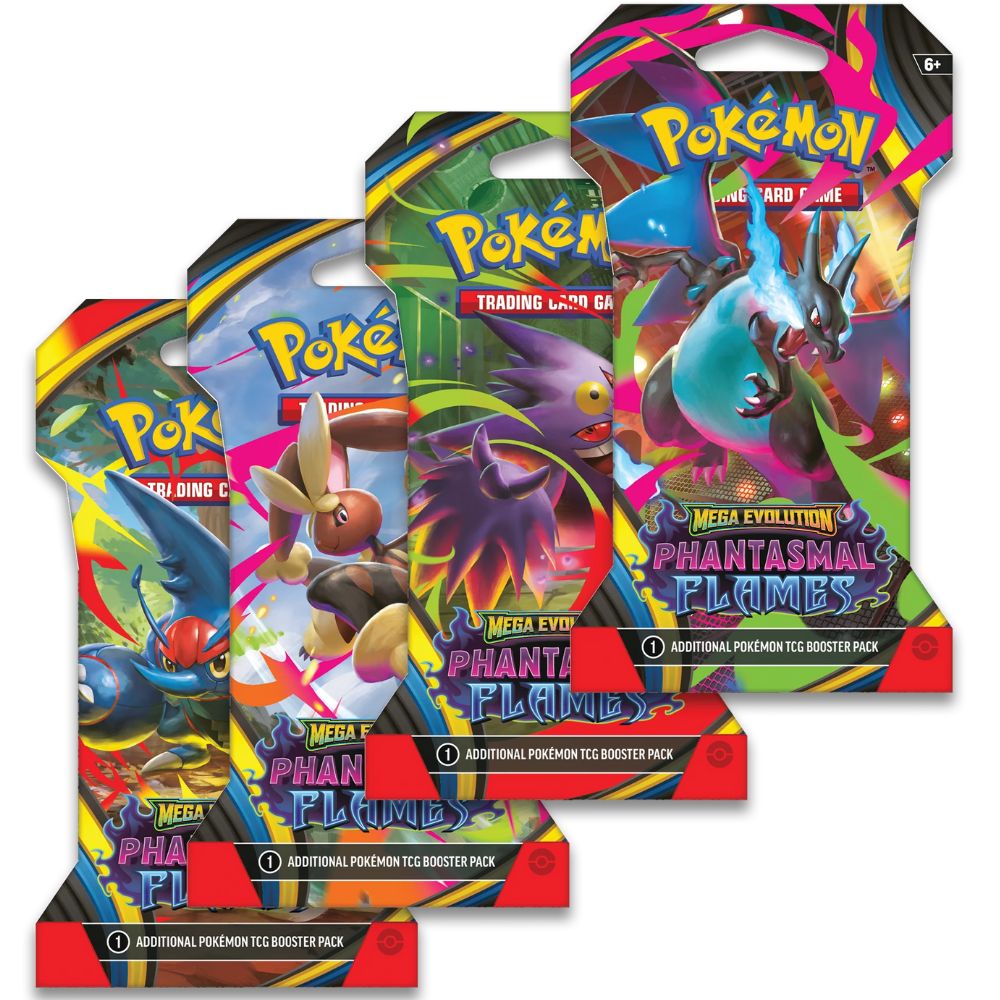Pokémon Mega Evolution Phantasmal Flames: Sleeved Booster Pack