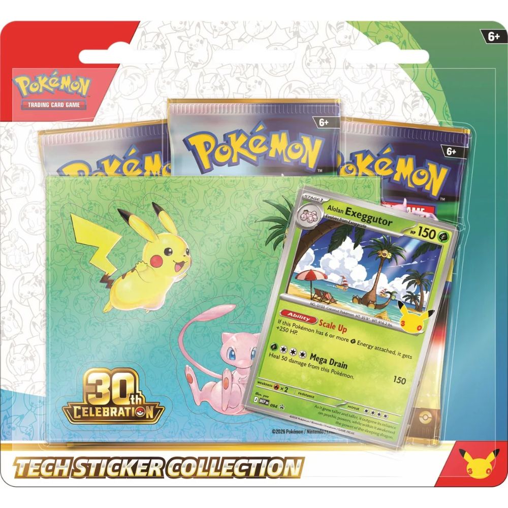 Pokémon 30th Celebration: Tech Sticker Collection