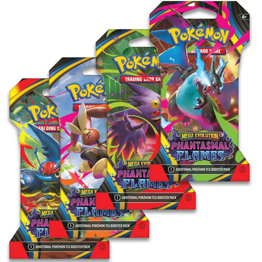 Pokémon Mega Evolution Phantasmal Flames: Sleeved Booster Pack