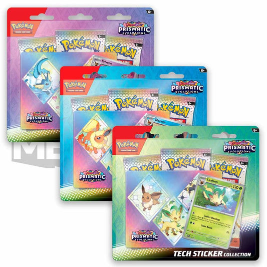 Pokémon Scarlet & Violet Prismatic Evolutions: Tech Sticker Collection