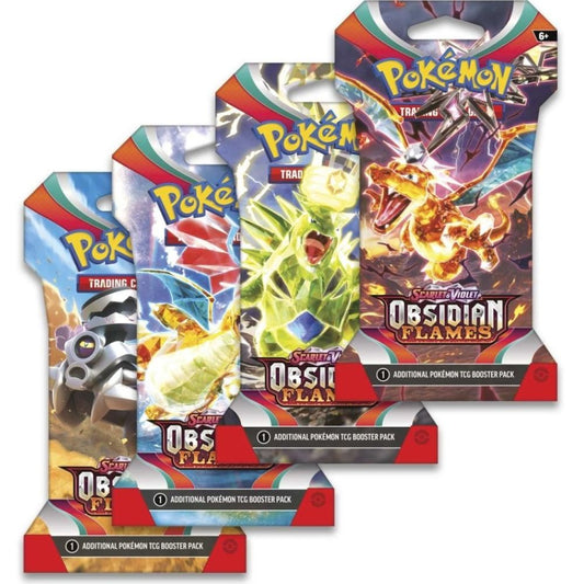 Pokémon Scarlet & Violet Obsidian Flames: Sleeved Booster Pack
