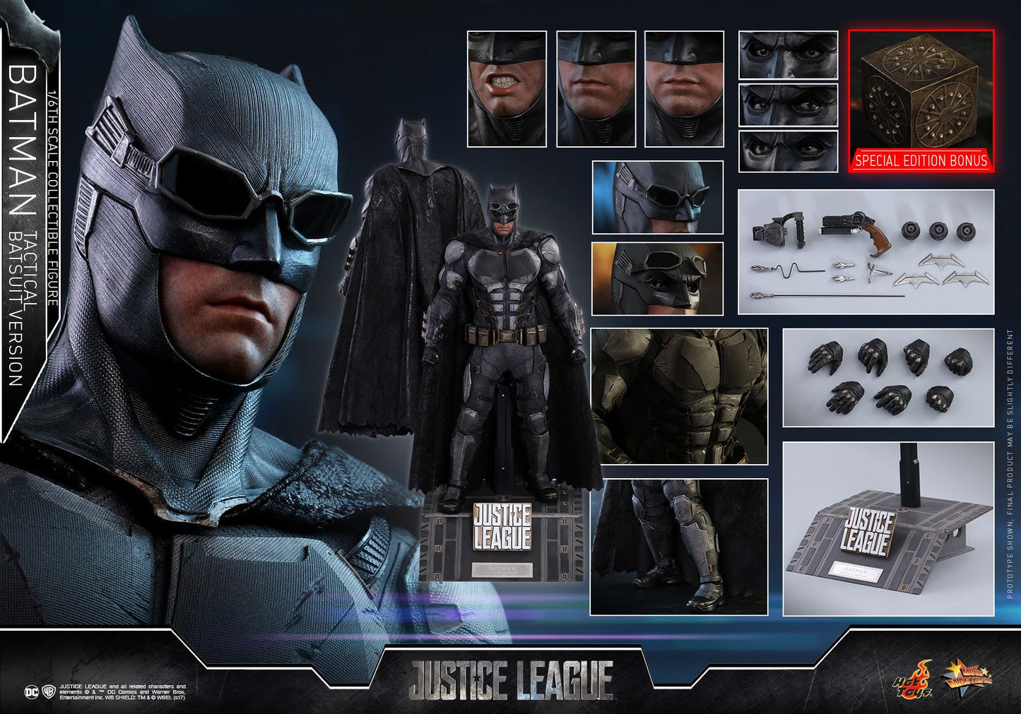 Hot Toys MMS 432 Justice League - Batman (Tactical Batsuit Version)